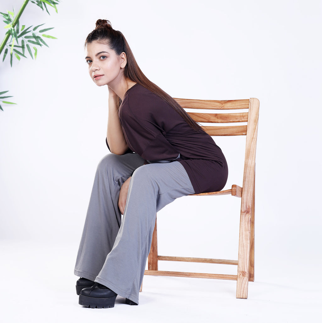 Women's Contrast Sleeve Striped Co Ord Set