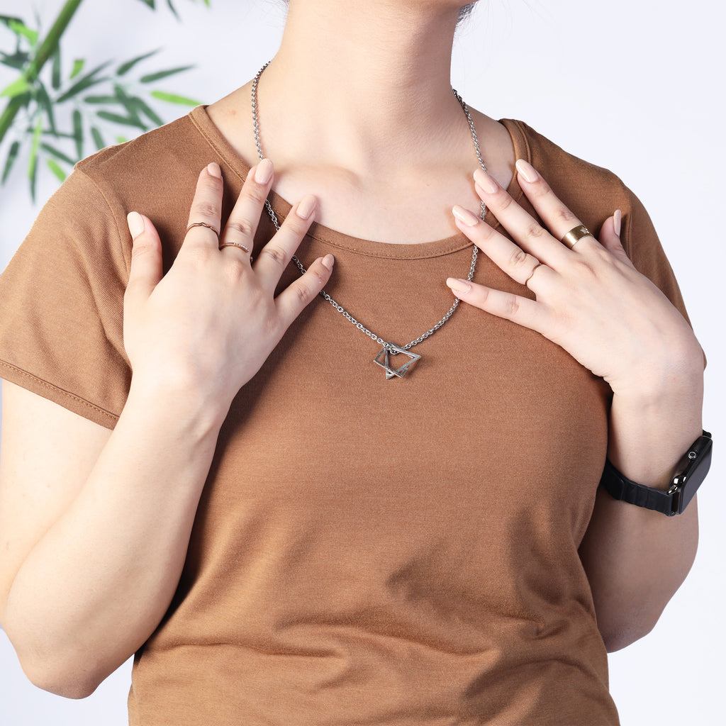 Brown Short Sleeve Loungewear Set