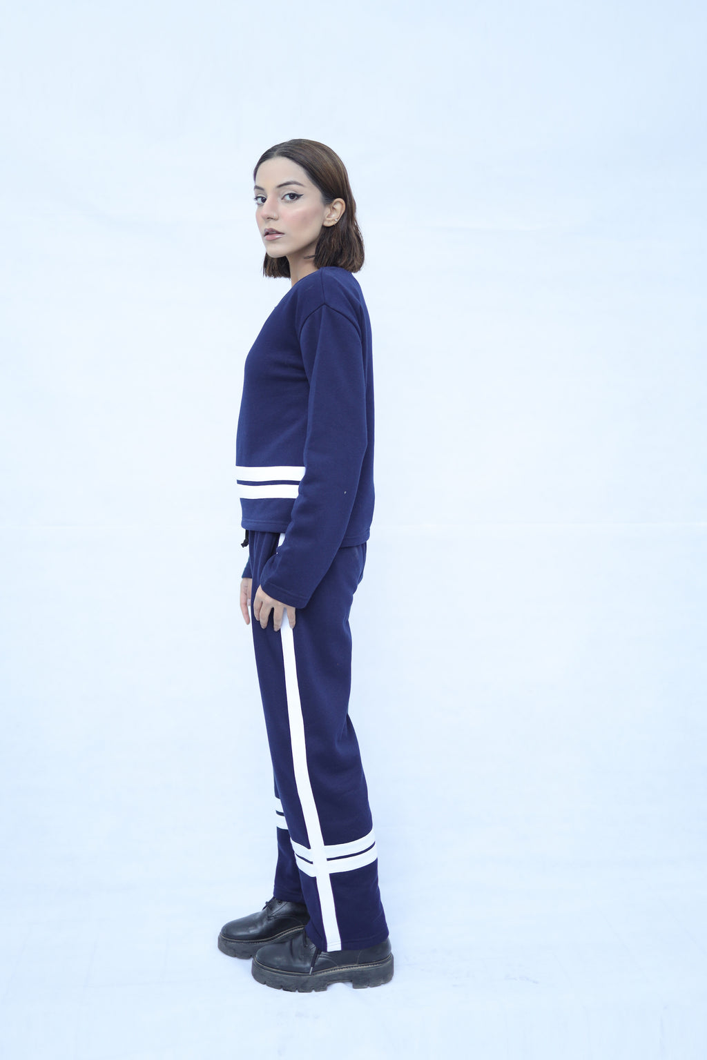 Navy Knit Co Ord Set