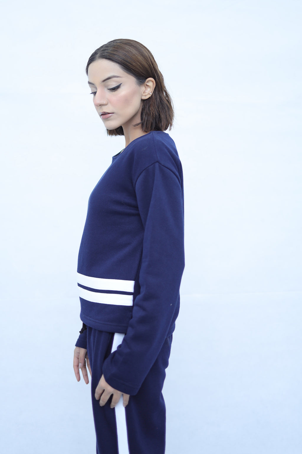 Navy Knit Co Ord Set