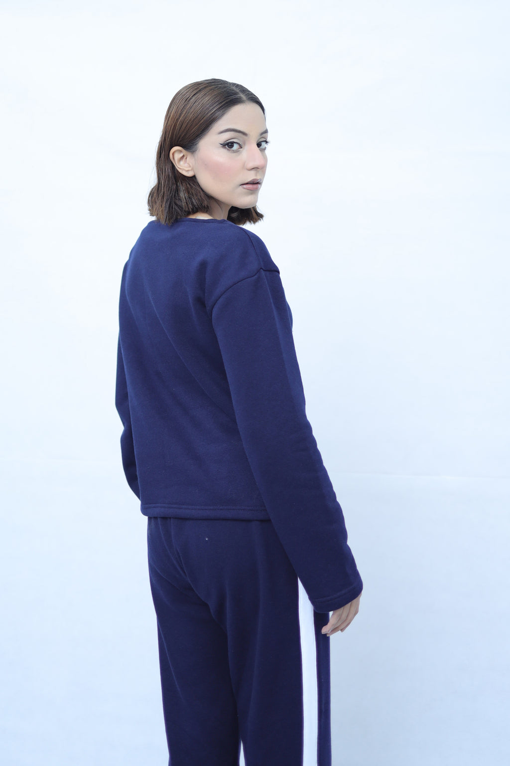 Navy Knit Co Ord Set