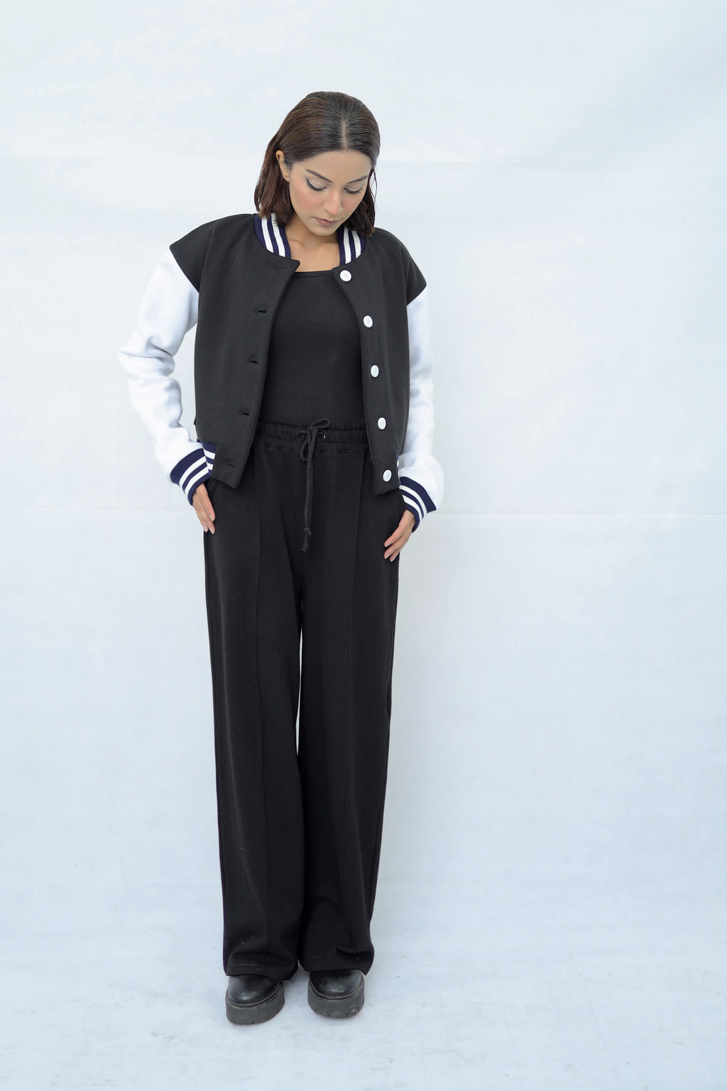 Women's Knitted Wide Leg Trouser