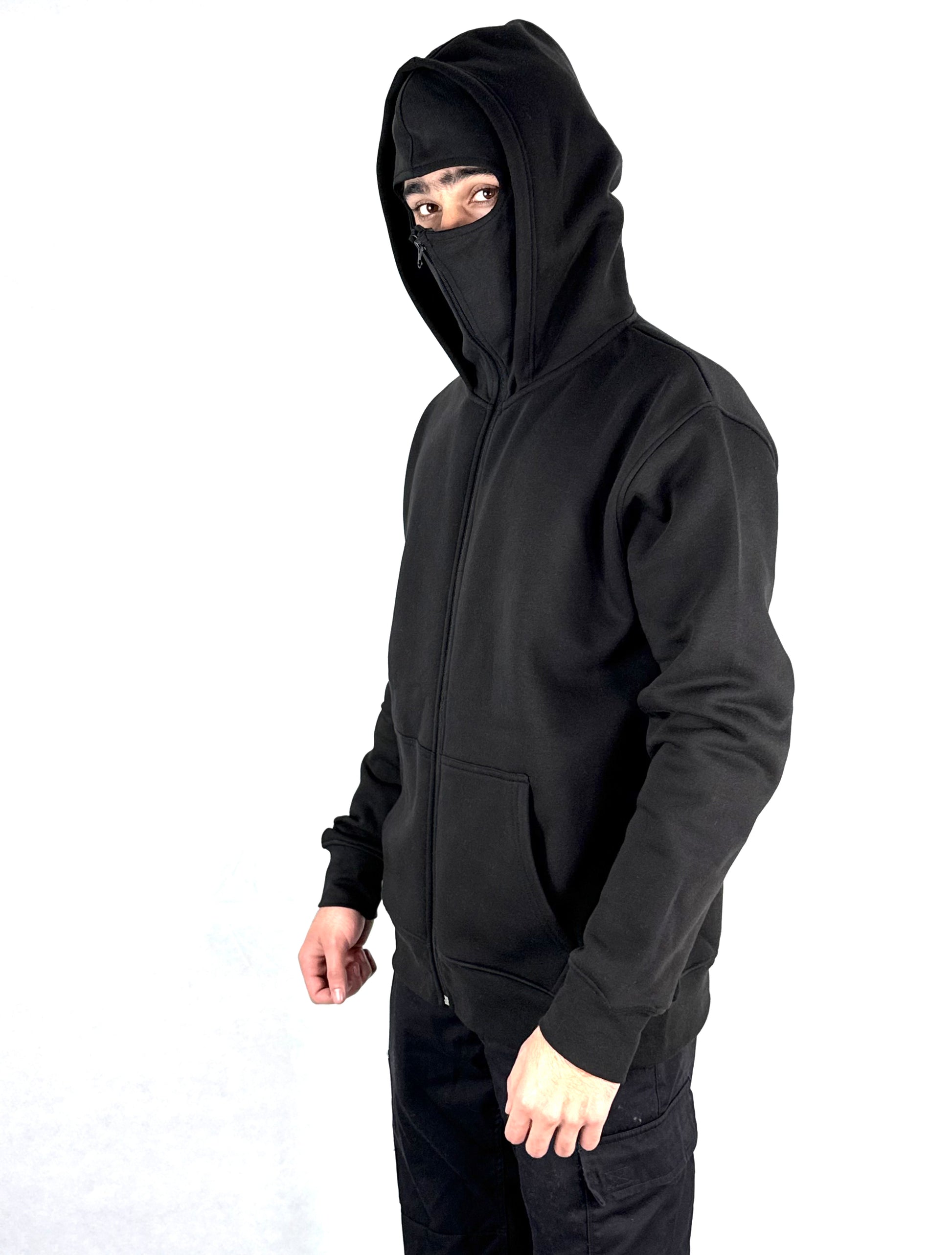 Balaclava Ninja Hoodie Full Zipper