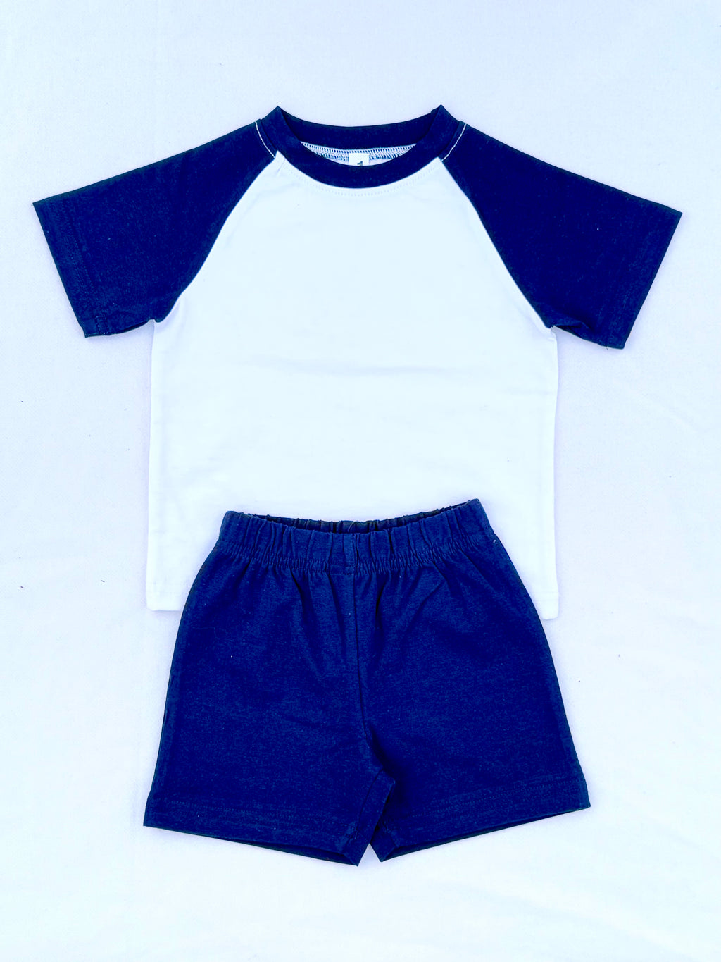 NAVY RAGLAN KIDS OUTFIT