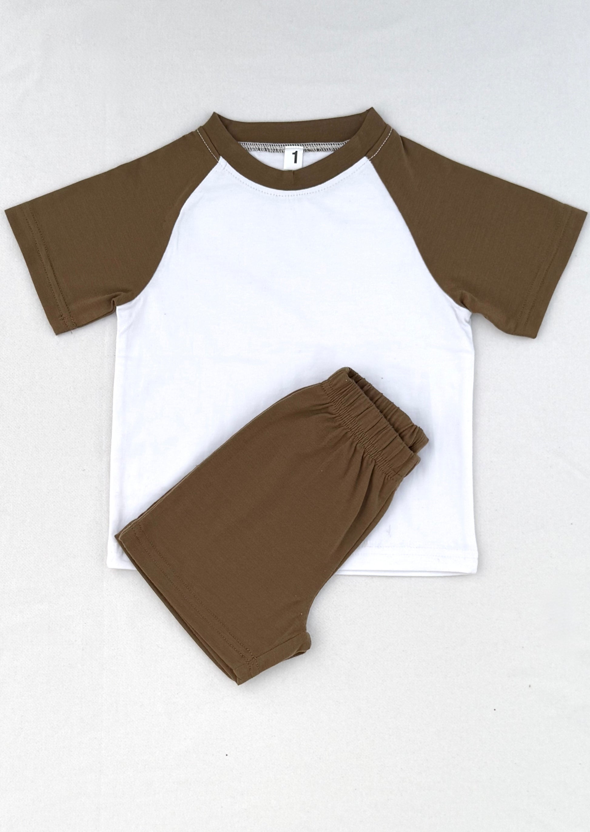 EARTHY TONE RAGLAN KIDS SET