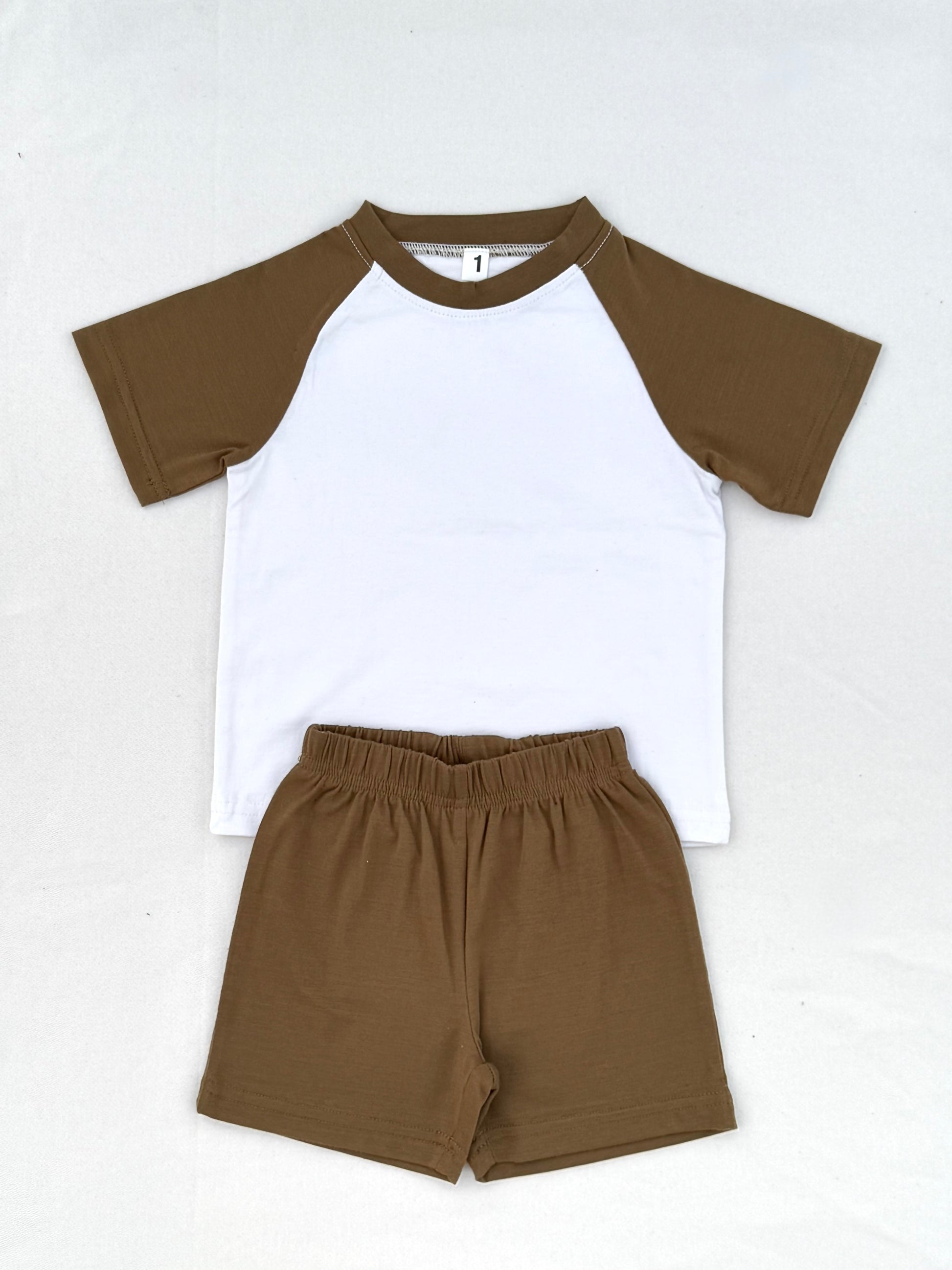 EARTHY TONE RAGLAN KIDS SET