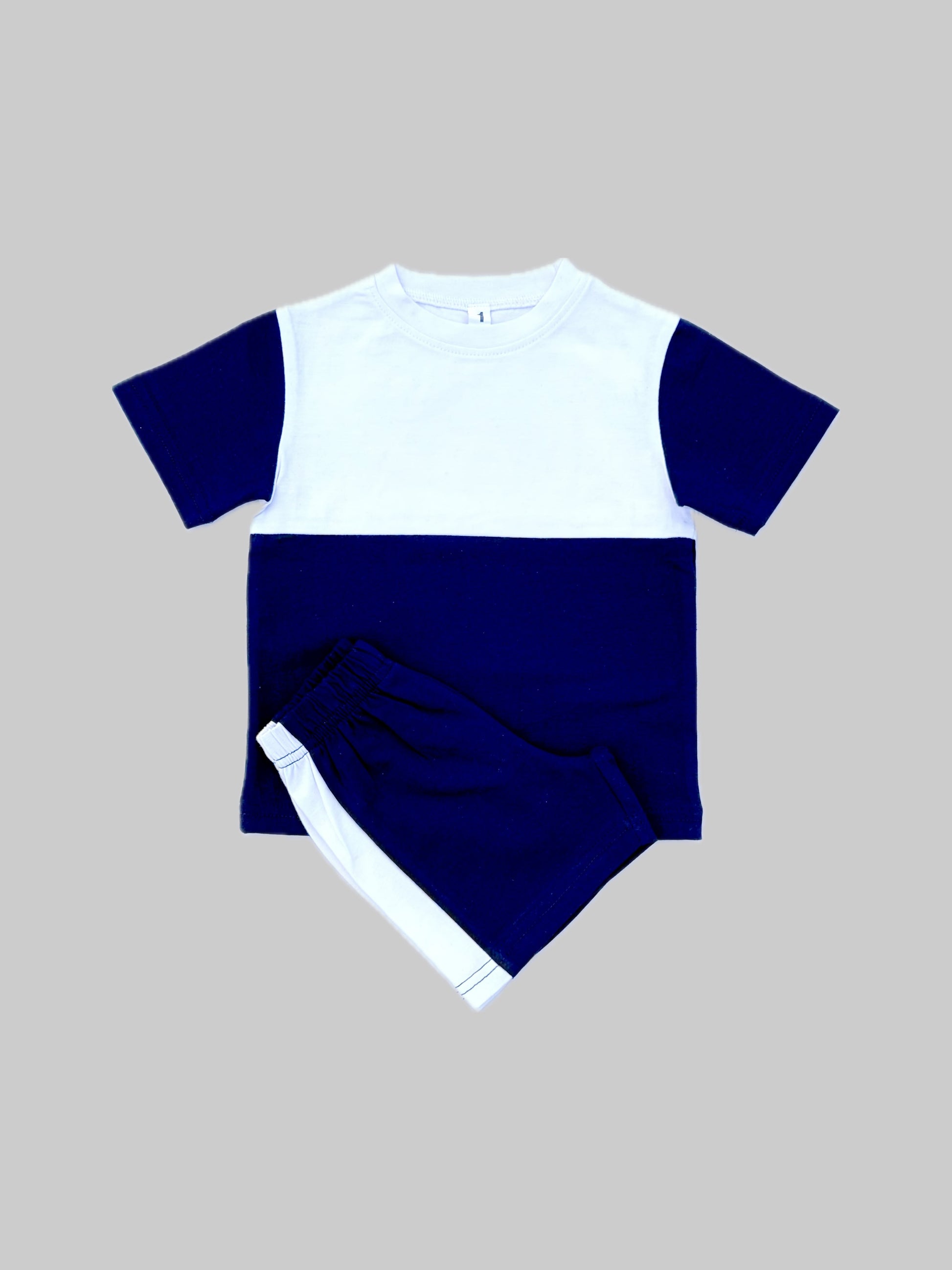 NAVY & WHITE SPORTY KIDS SET
