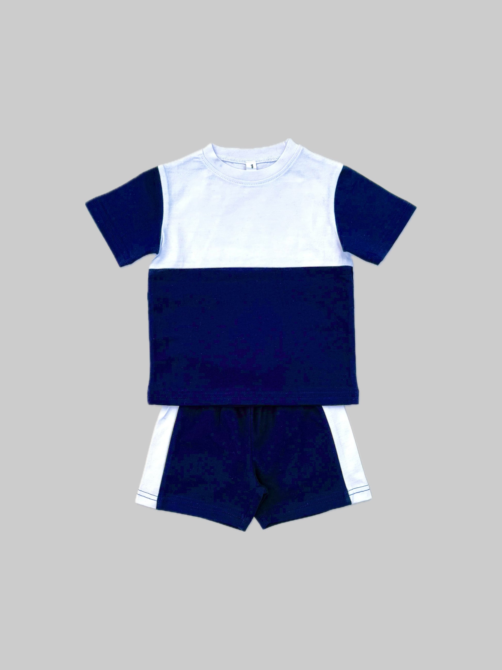 NAVY & WHITE SPORTY KIDS SET