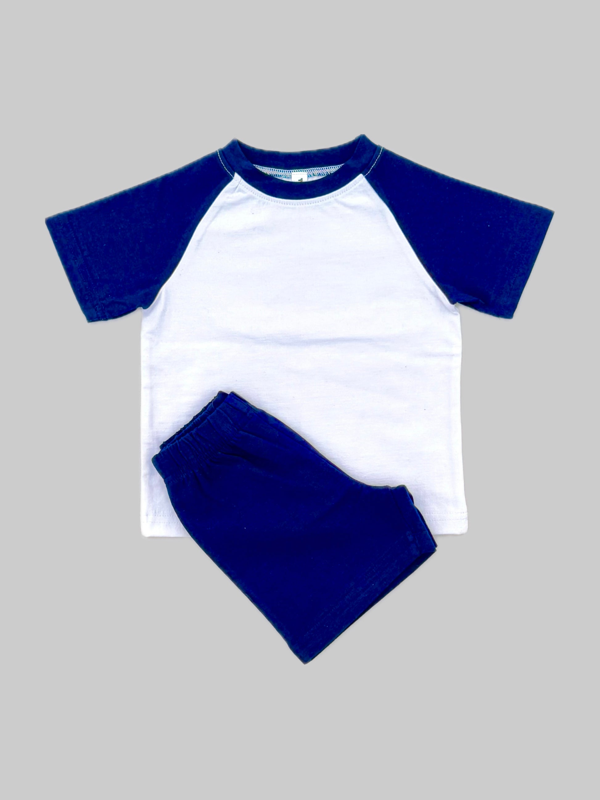 NAVY RAGLAN KIDS OUTFIT