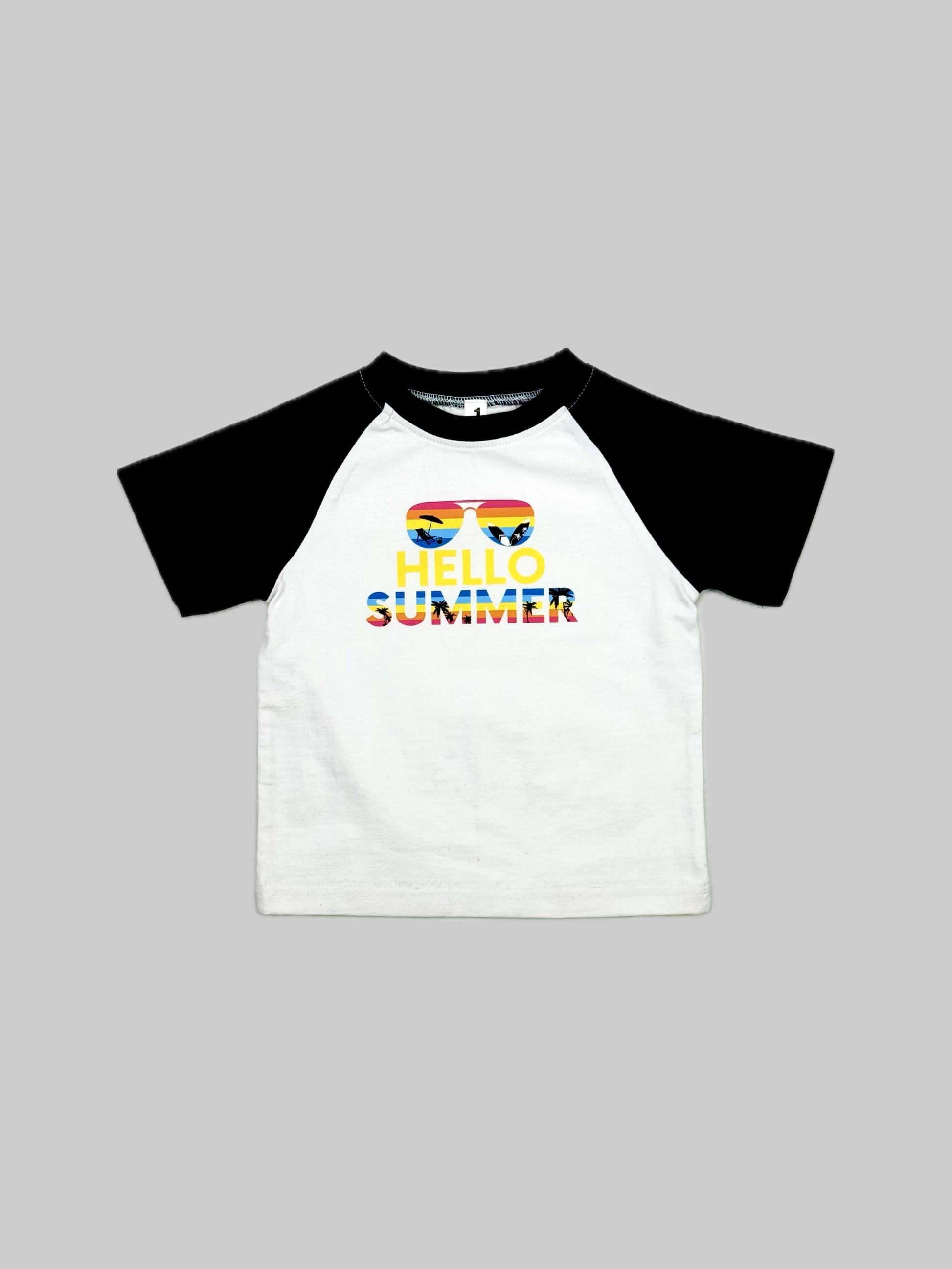 HELLO SUMMER KIDS RAGLAN OUTFIT