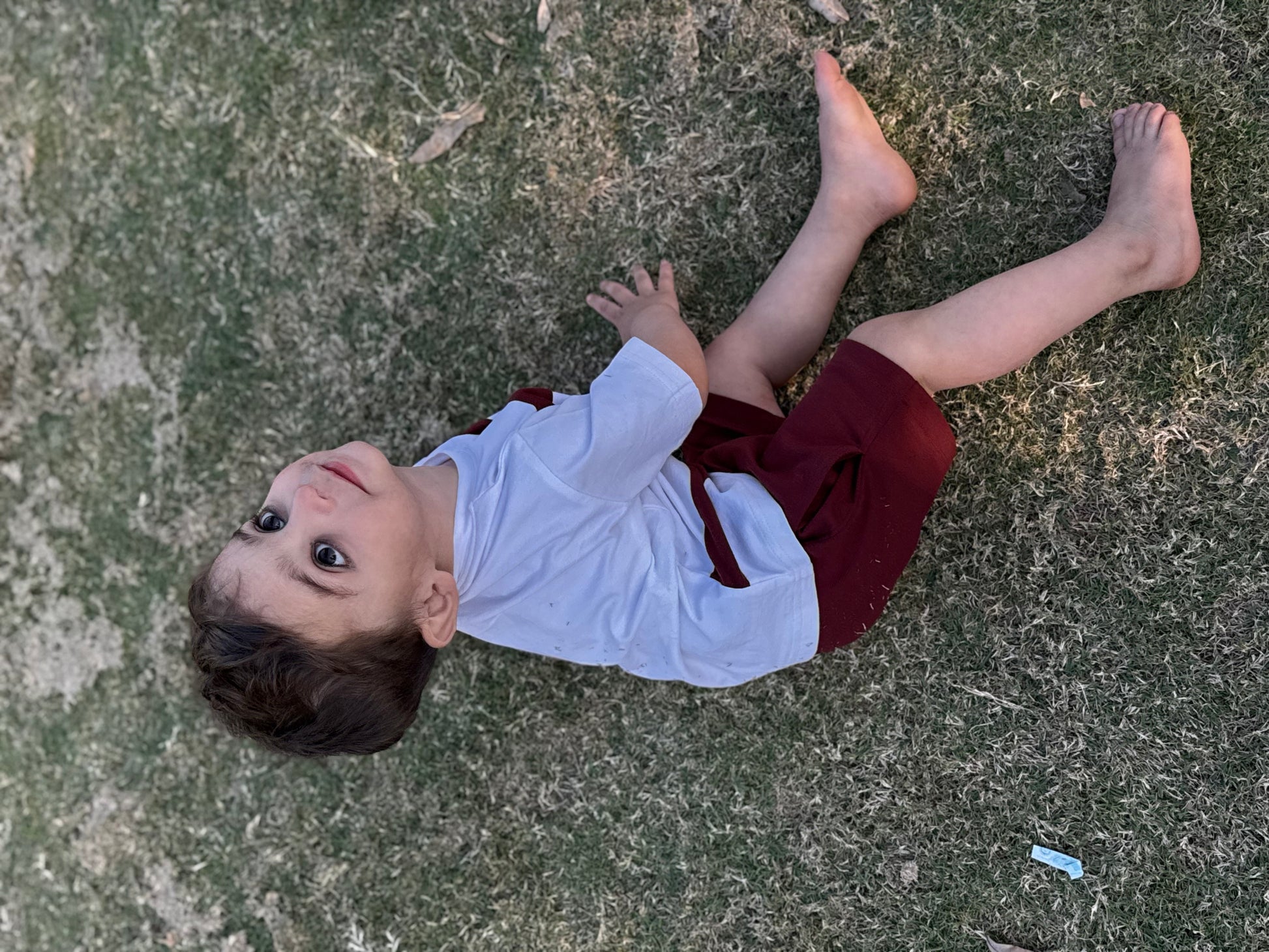 MAROON & WHITE KIDS SUMMER POCKET SET