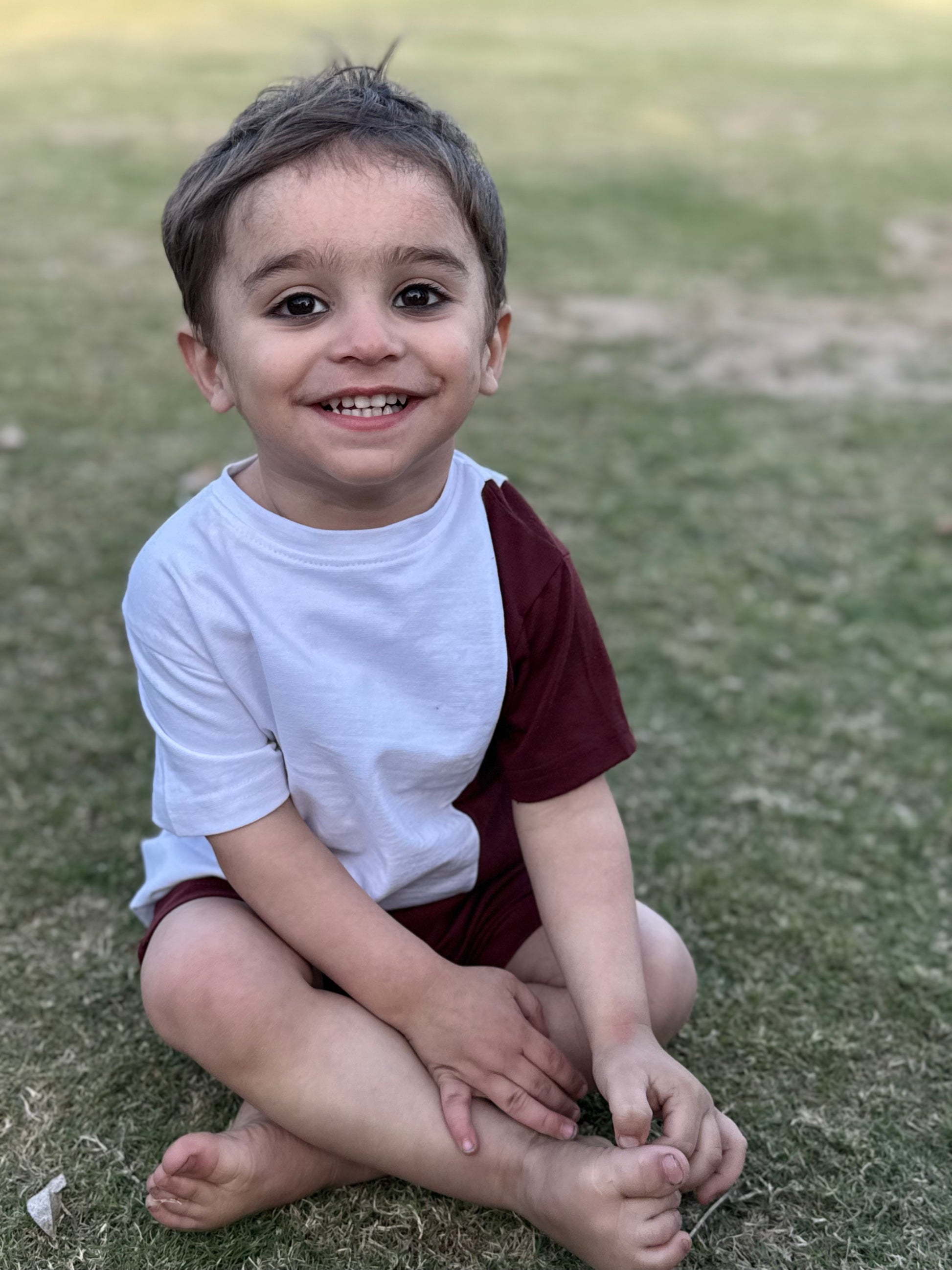 MAROON & WHITE KIDS OUTFIT