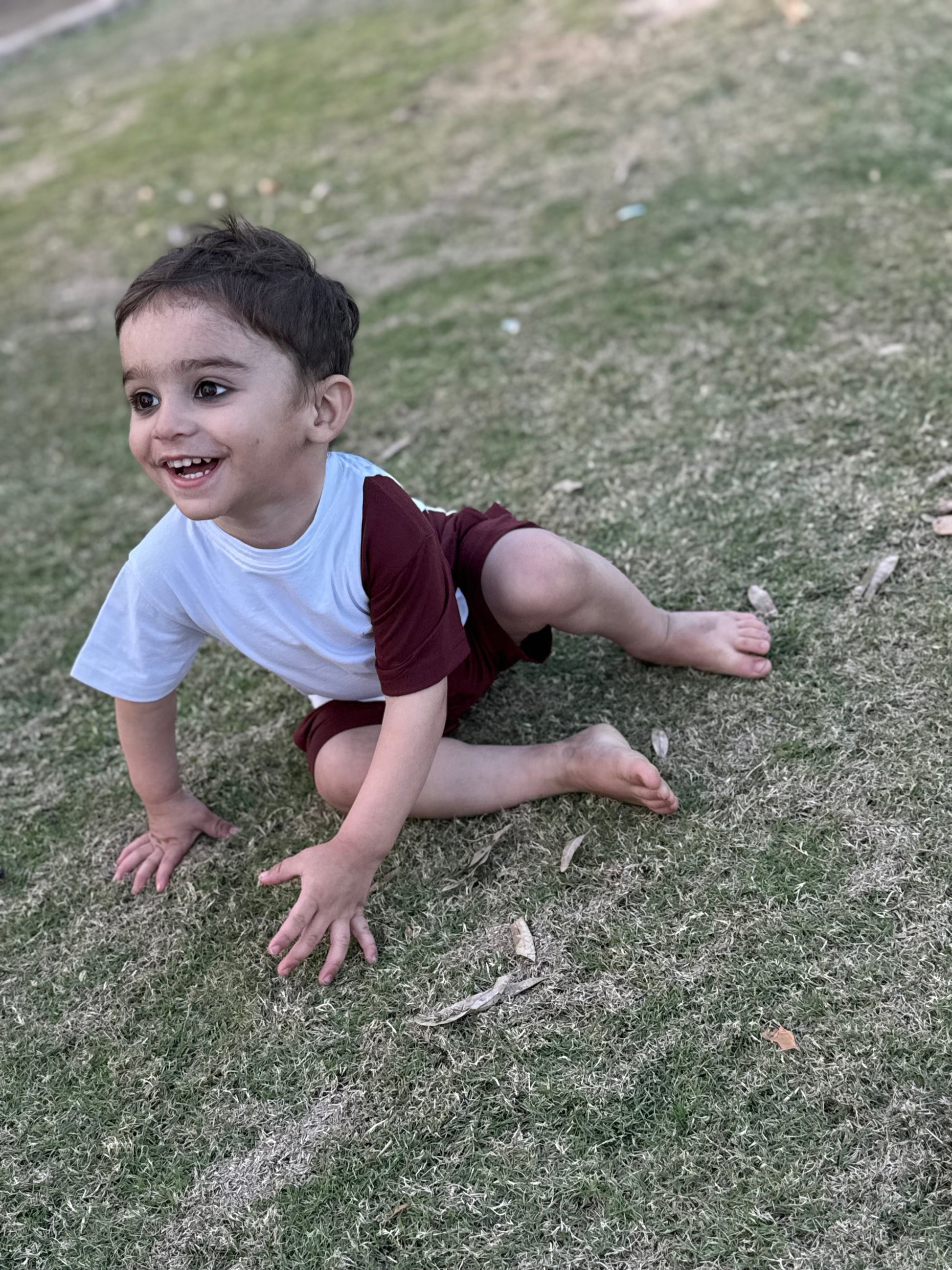 MAROON & WHITE KIDS OUTFIT