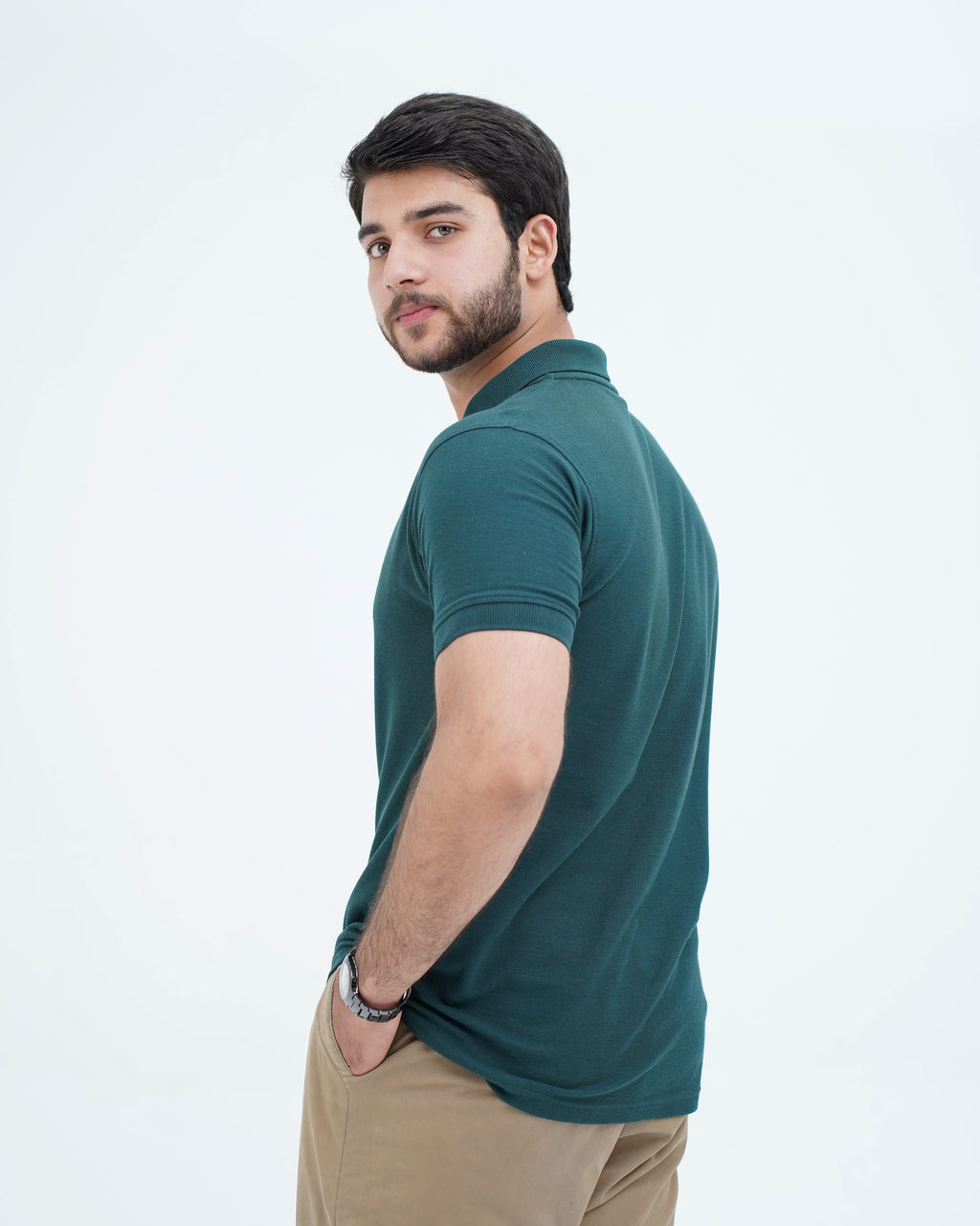 ELITE EMERALD JET ZIP POLO SHIRT