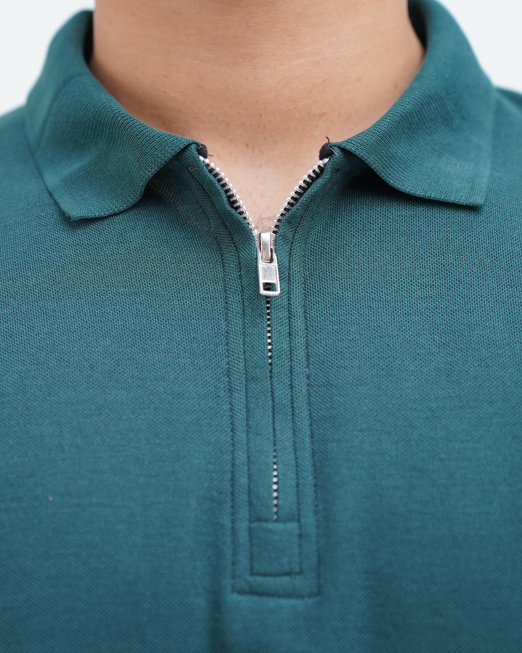 ELITE EMERALD JET ZIP POLO SHIRT