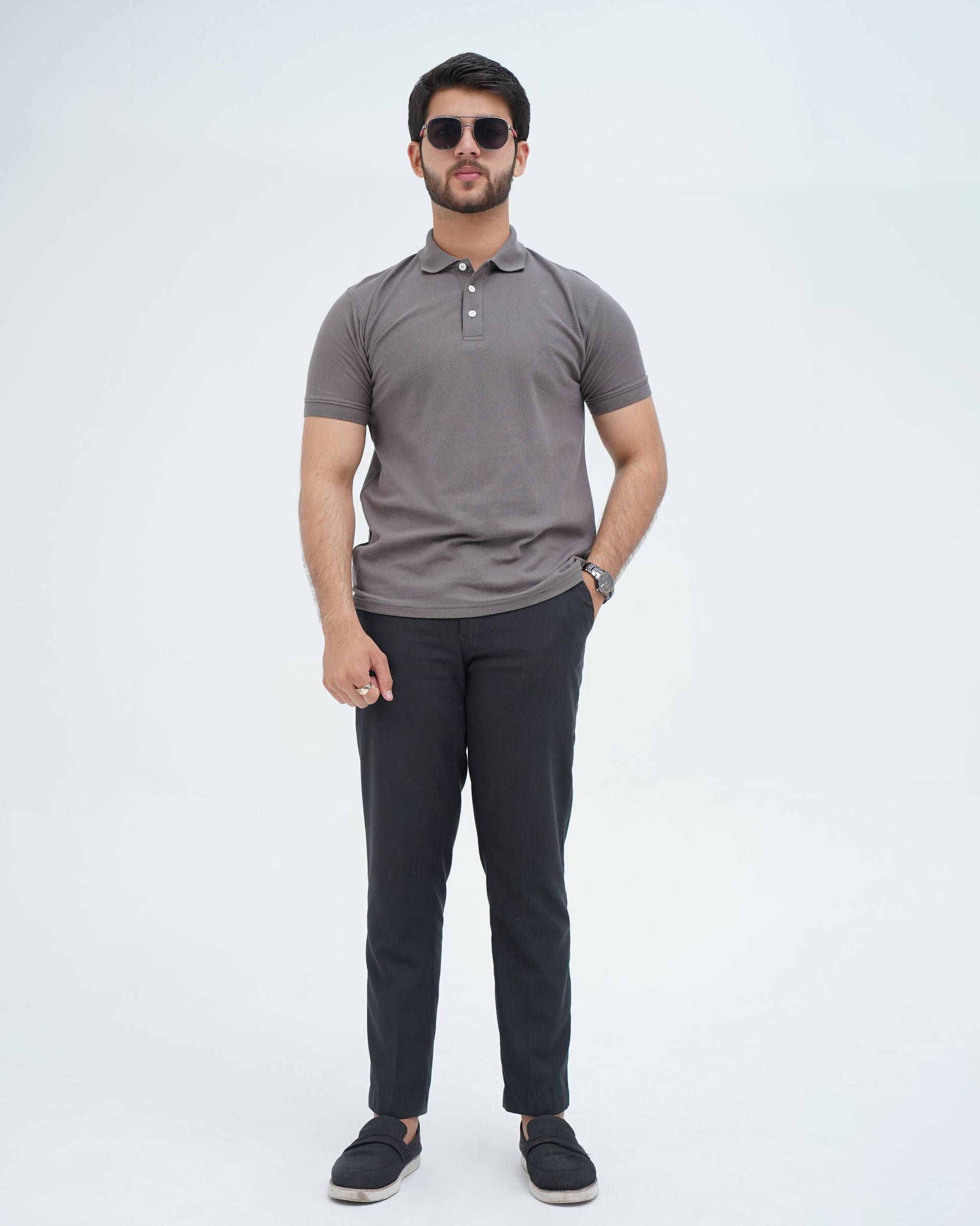 ELITE GREY JADE POLO SHIRT