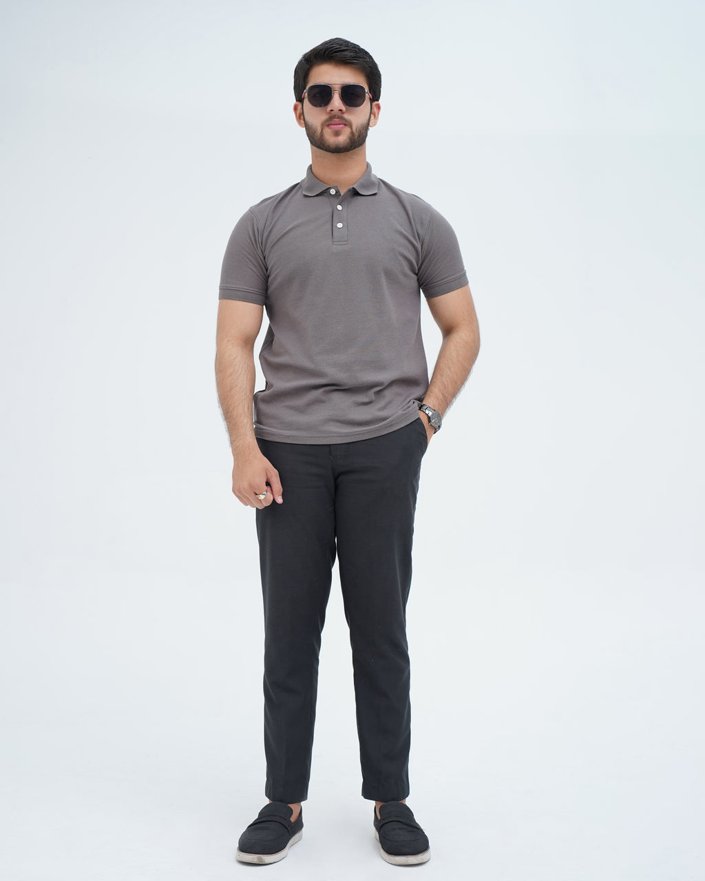 ELITE GREY JADE POLO SHIRT