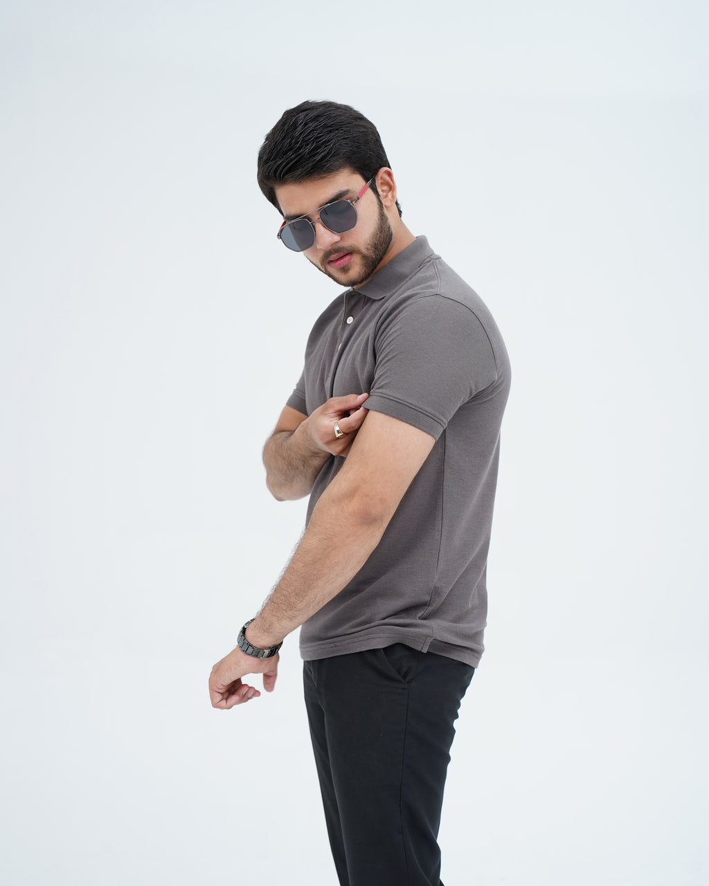 ELITE GREY JADE POLO SHIRT